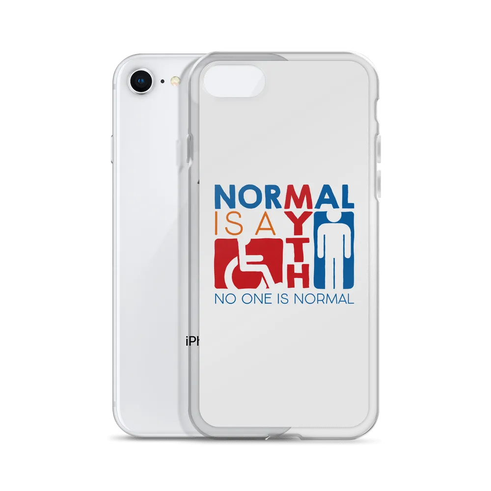 Normal is a Myth (Sign Icons) iPhone Case