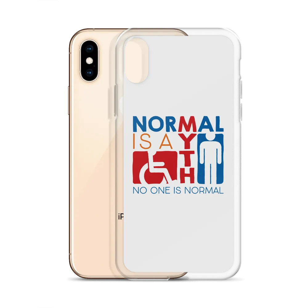 Normal is a Myth (Sign Icons) iPhone Case