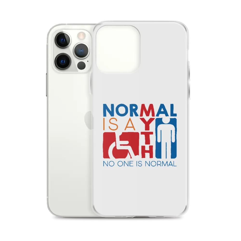Normal is a Myth (Sign Icons) iPhone Case