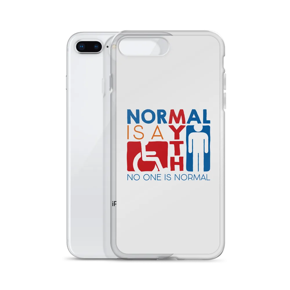 Normal is a Myth (Sign Icons) iPhone Case