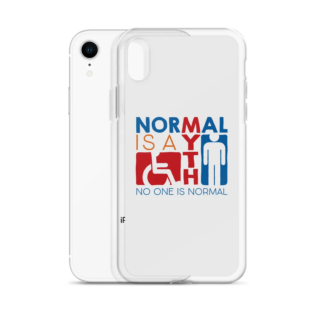 Normal is a Myth (Sign Icons) iPhone Case