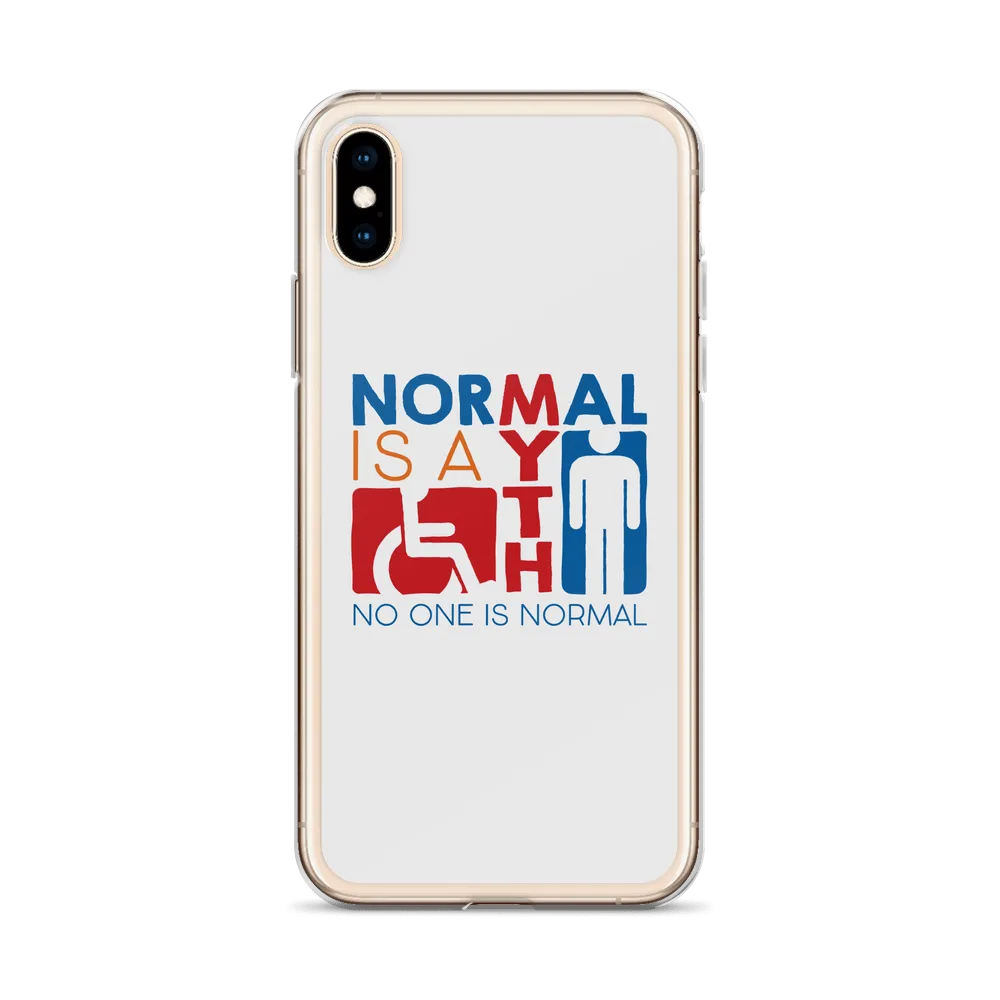 Normal is a Myth (Sign Icons) iPhone Case