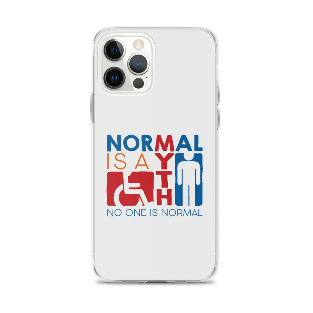 Normal is a Myth (Sign Icons) iPhone Case