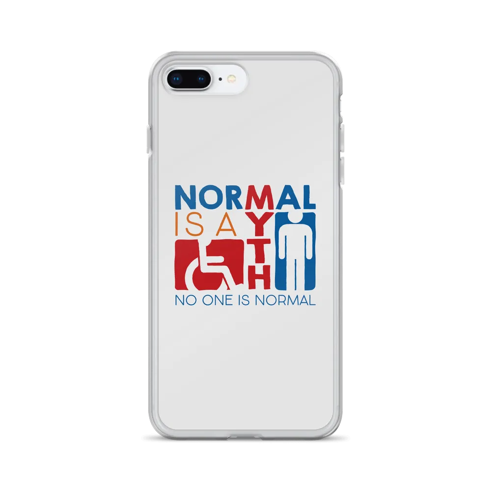Normal is a Myth (Sign Icons) iPhone Case