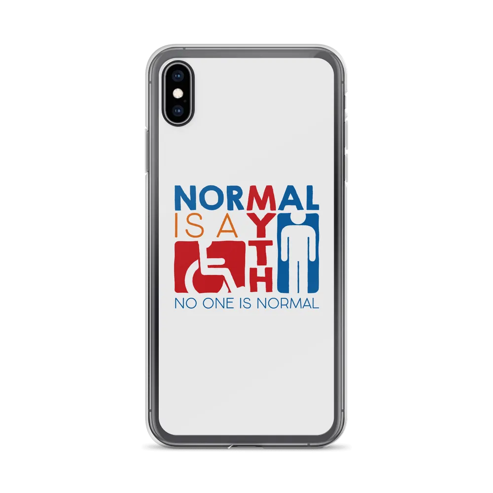 Normal is a Myth (Sign Icons) iPhone Case