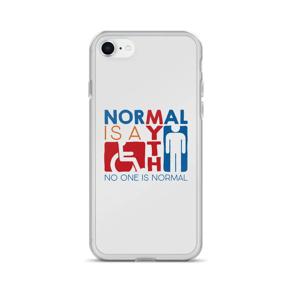 Normal is a Myth (Sign Icons) iPhone Case