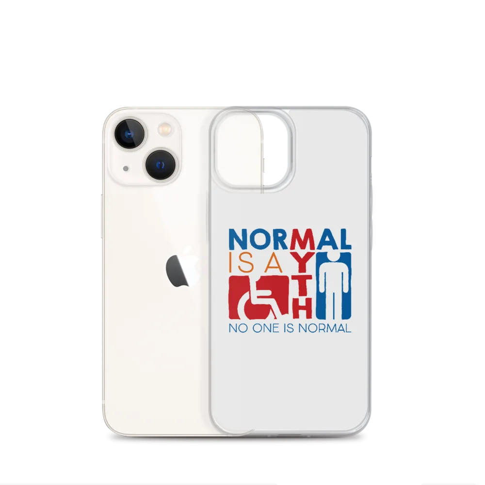 Normal is a Myth (Sign Icons) iPhone Case