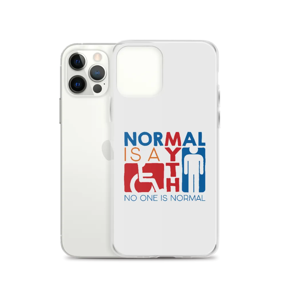 Normal is a Myth (Sign Icons) iPhone Case
