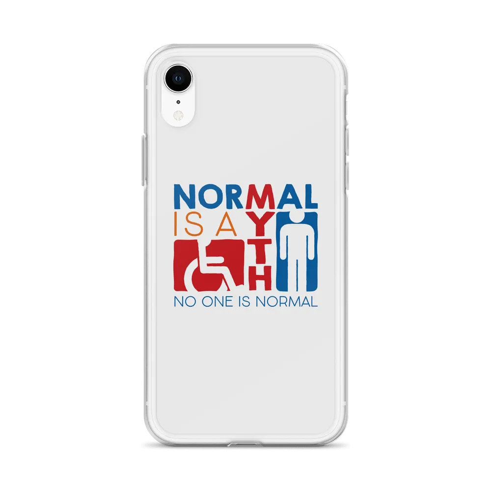 Normal is a Myth (Sign Icons) iPhone Case