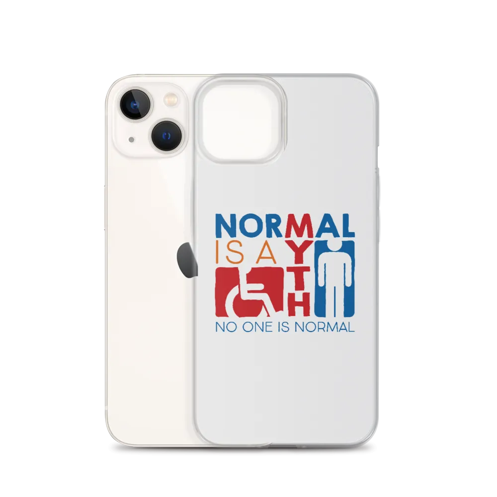 Normal is a Myth (Sign Icons) iPhone Case
