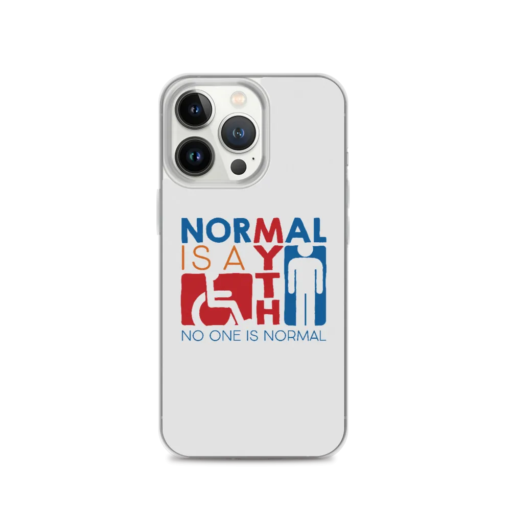 Normal is a Myth (Sign Icons) iPhone Case