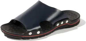 NXY Mens Casual Open Toe Slide Sandals Summer Slippers Breathable Walking Beach Sandals
