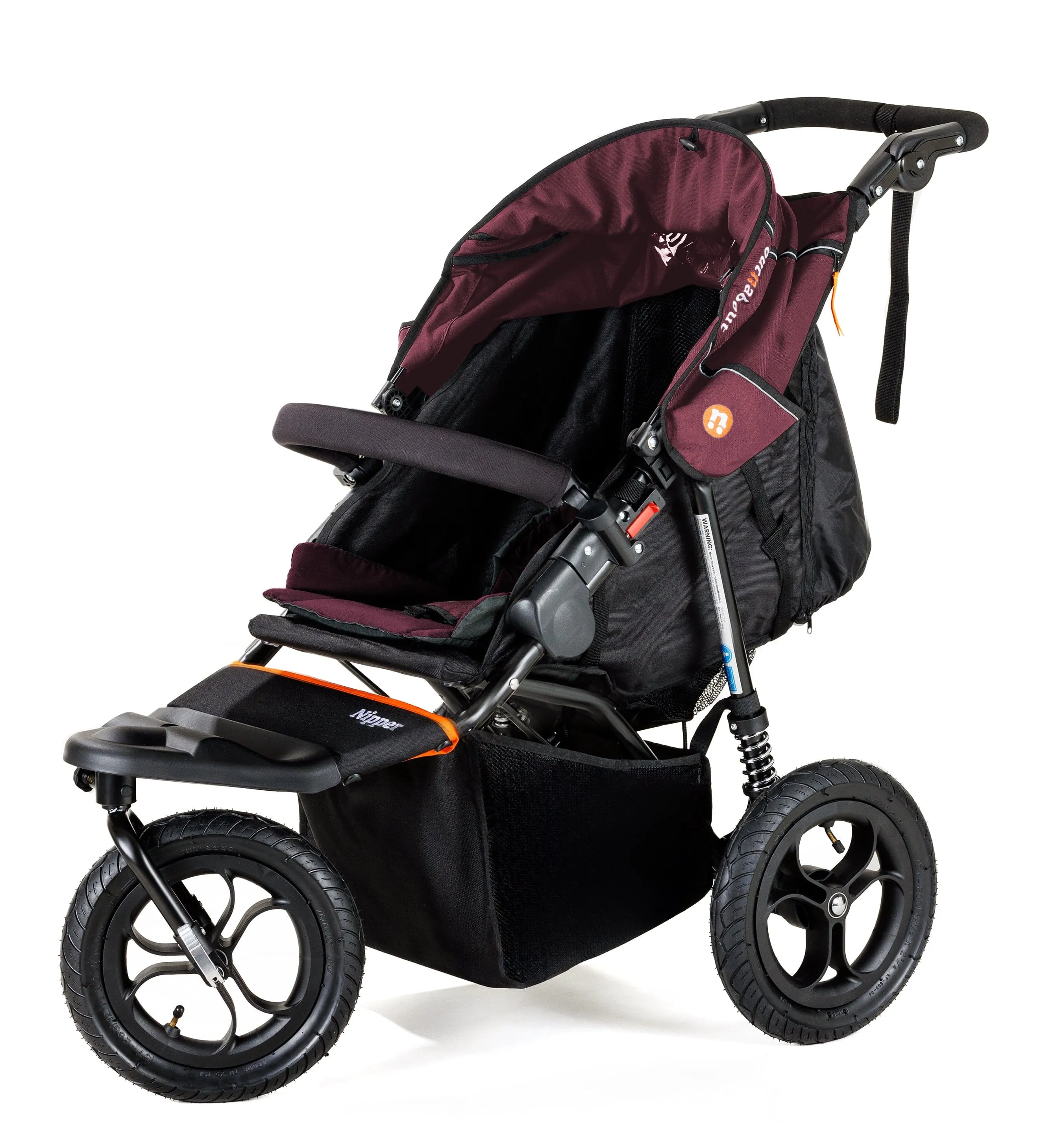 Out n About Nipper V5 Single Pushchair with Footmuff - Bramble Berry