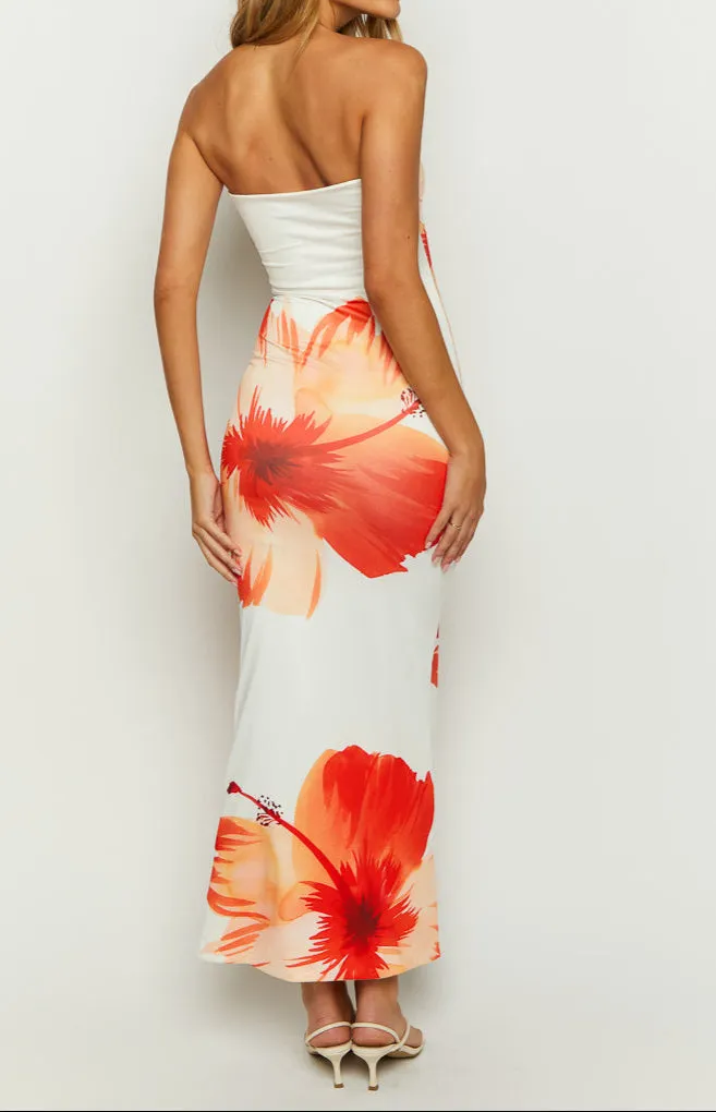 Pippa White Floral Maxi Dress