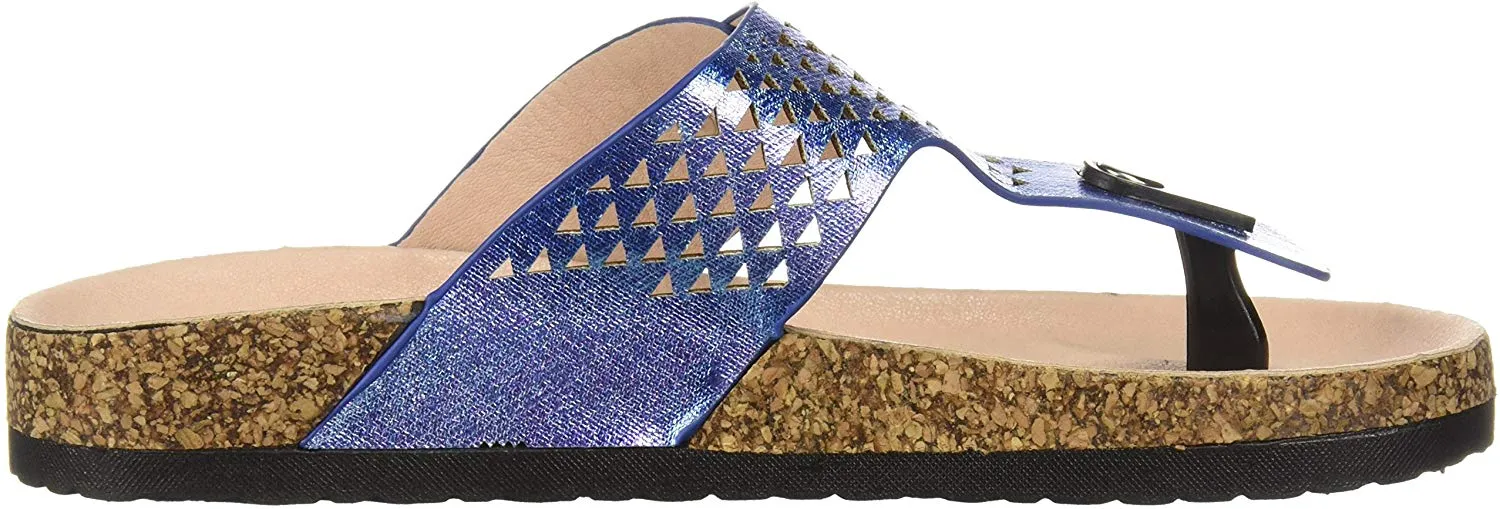 Qupid DELTA-14 Perforated Thong Sandal