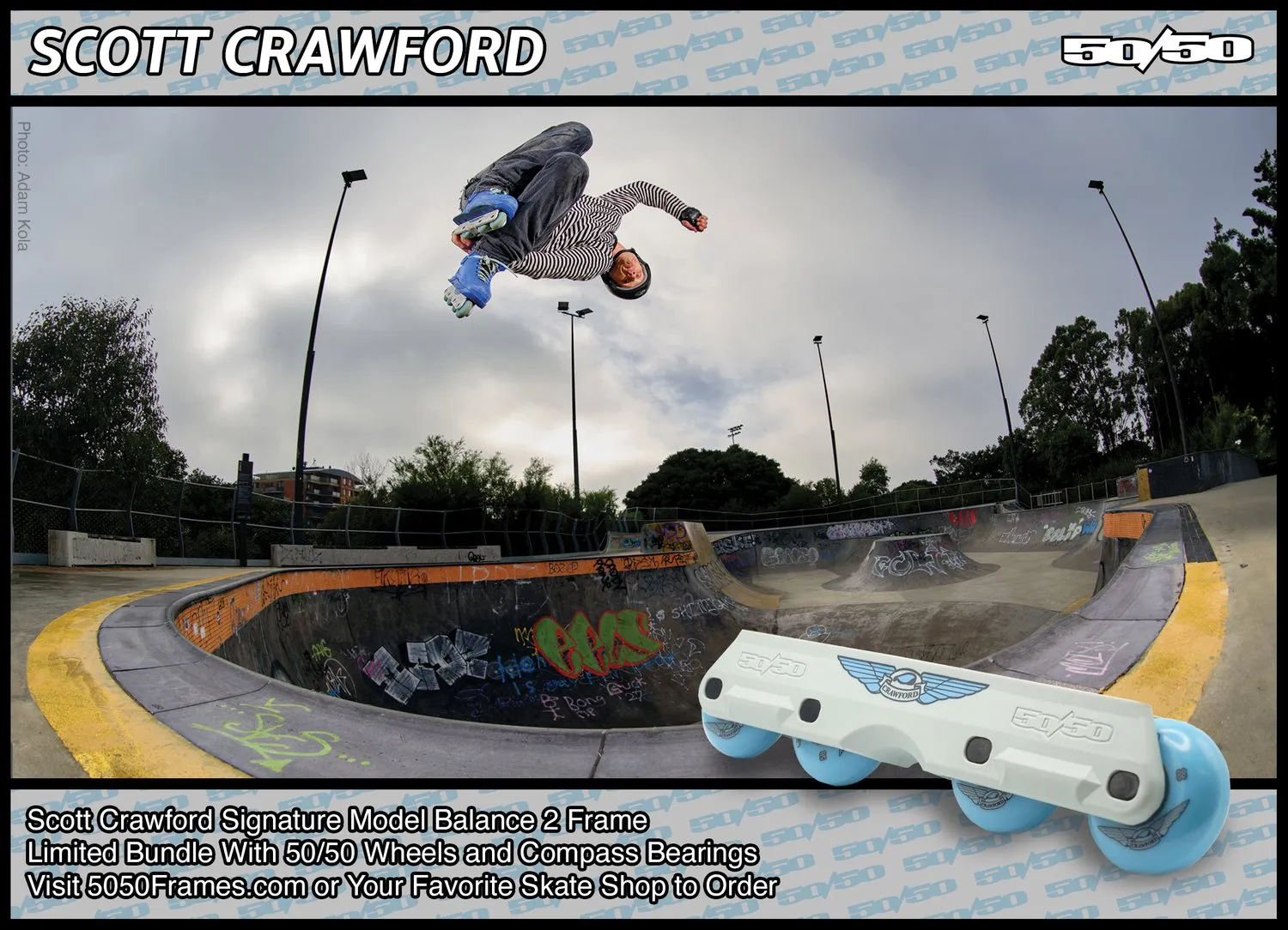 Ready to Roll - 50/50 Frames - Balance 2 - Scott Crawford Frame and Wheel Bundle