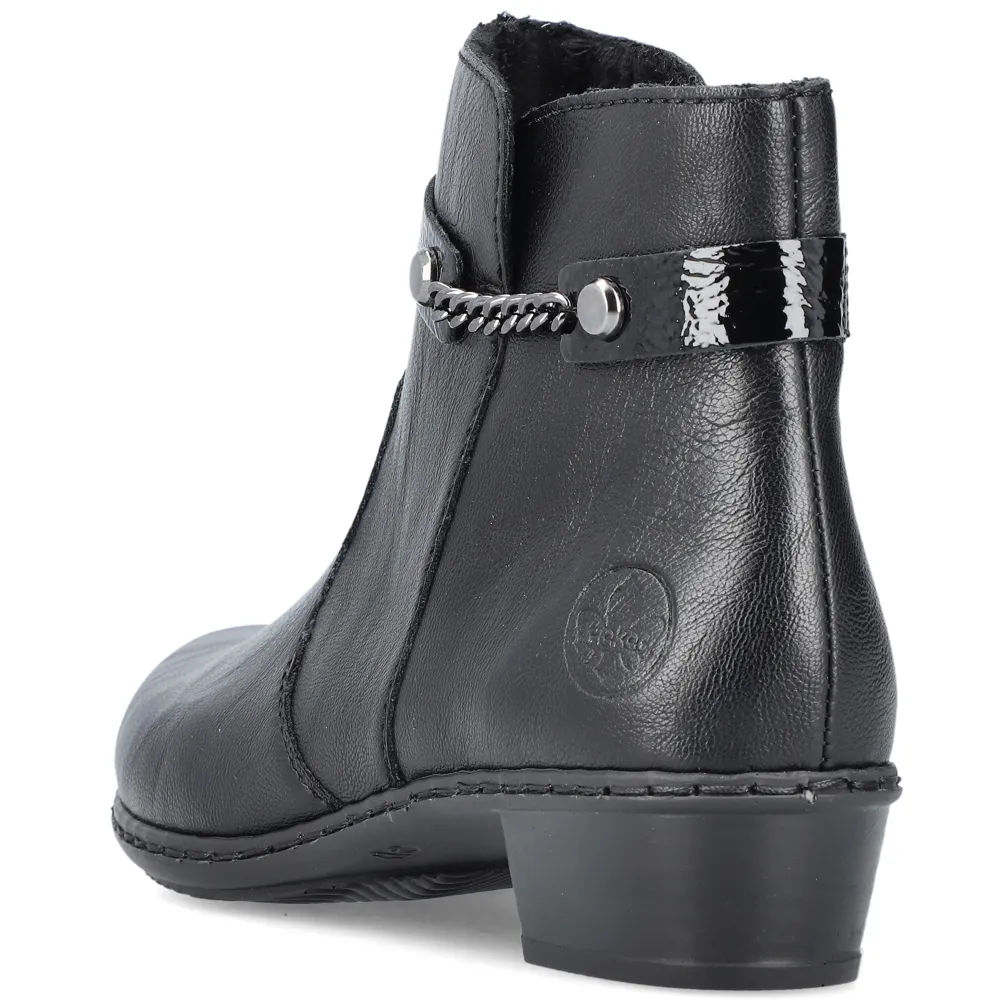 Rieker Y0783-00 (Lottie) Black Boots