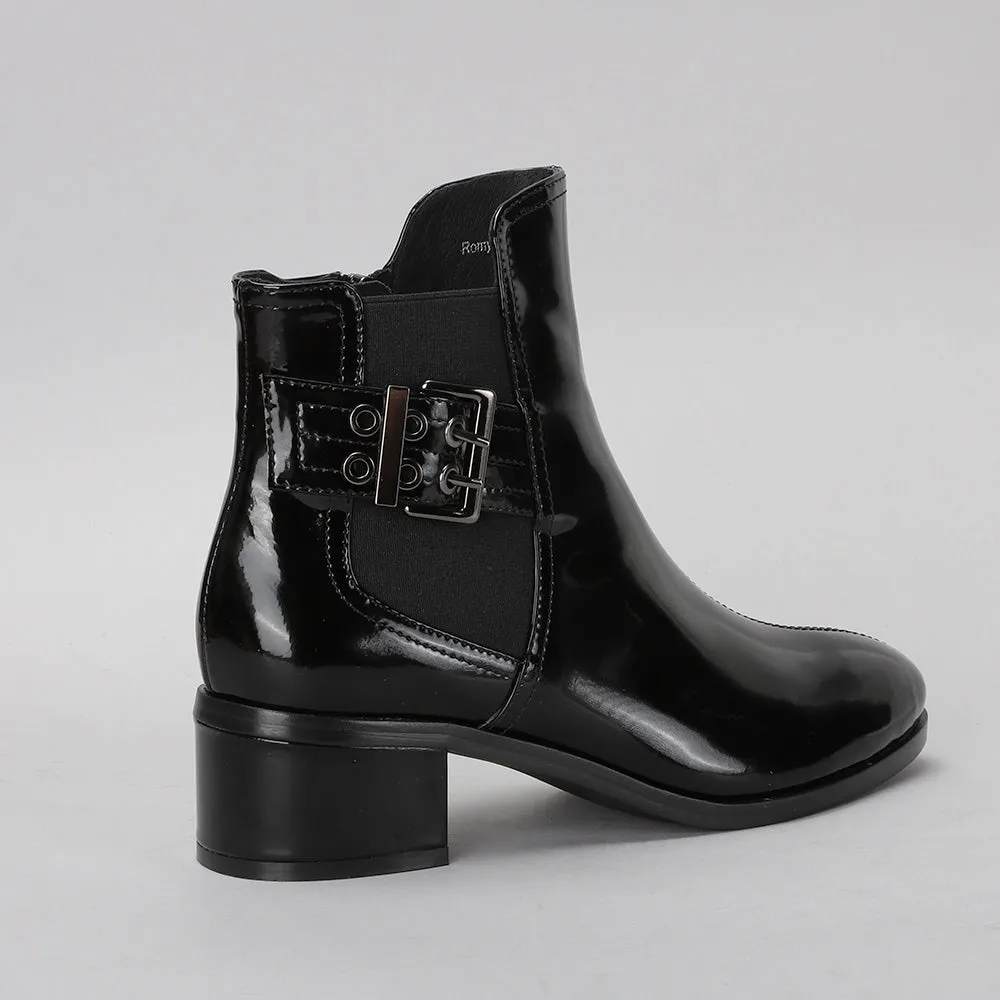 Romy - Black Patent