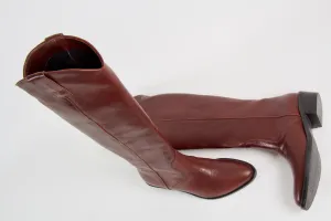 Salome Tall Mahogany Brown Western Boots