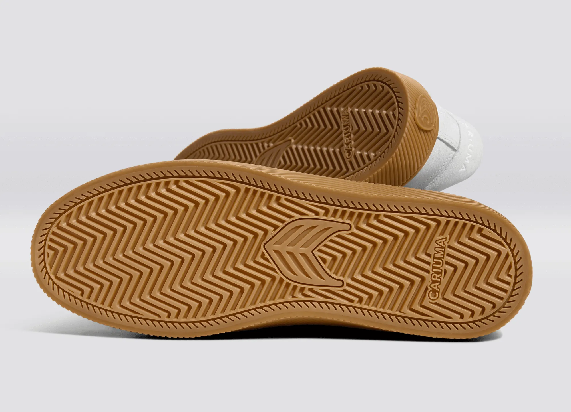 SALVAS Gum Smoke White Suede Off-White Logo Sneaker Men