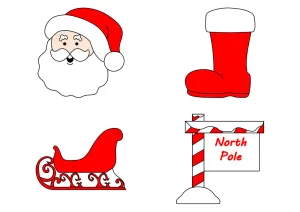 Santa Cookie Cutter Set