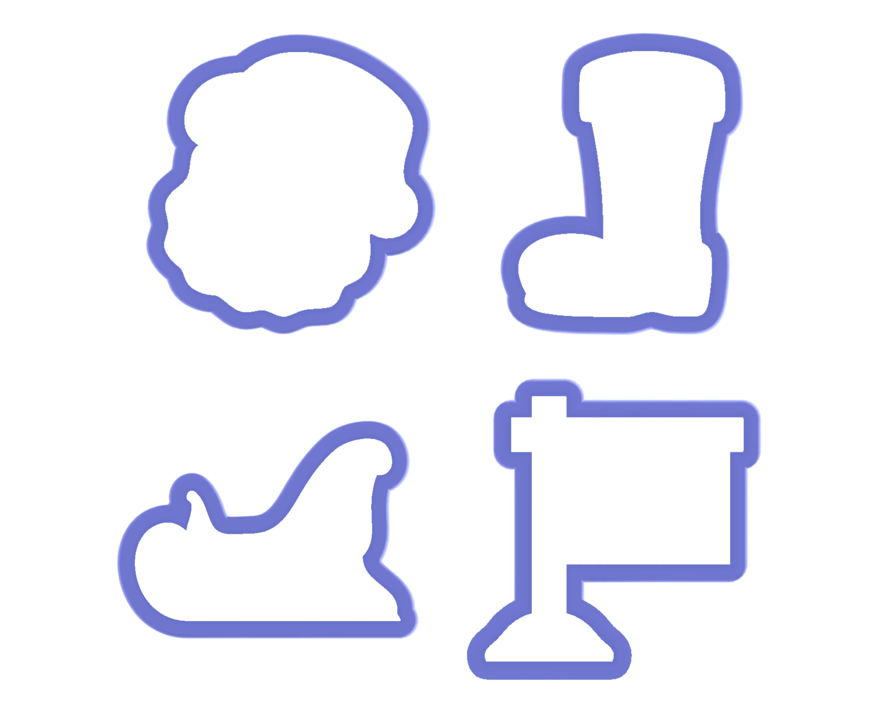 Santa Cookie Cutter Set
