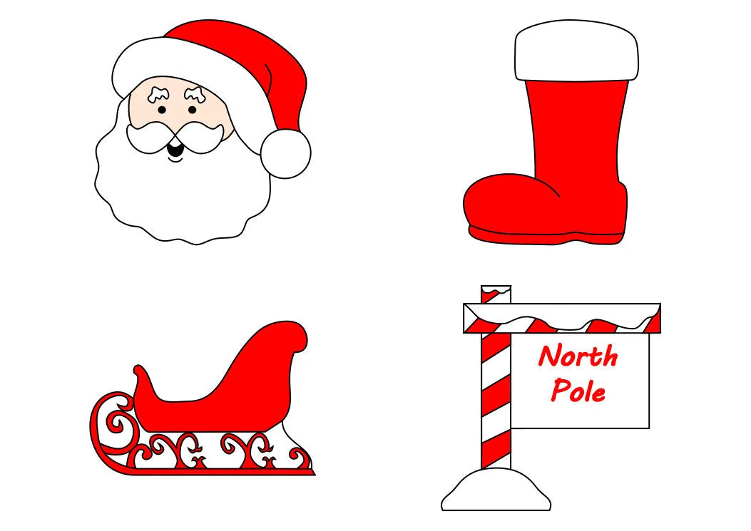 Santa Cookie Cutter Set