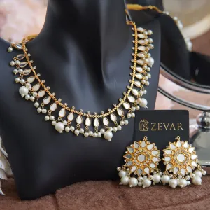 Sheesh Kundan Golden Palli Set