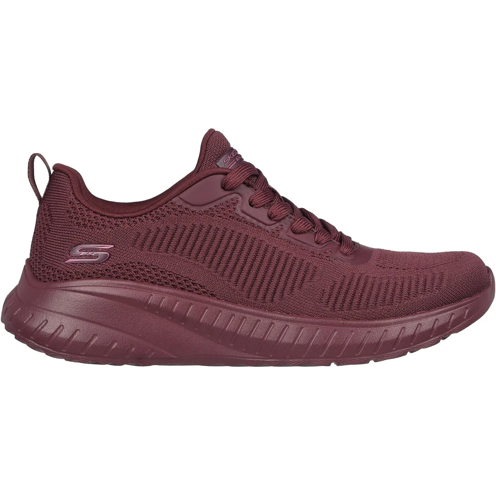 Skechers 117209 Bob Squad Chaos Face Off Sneakers für Damen, weite Passform, Pflaume
