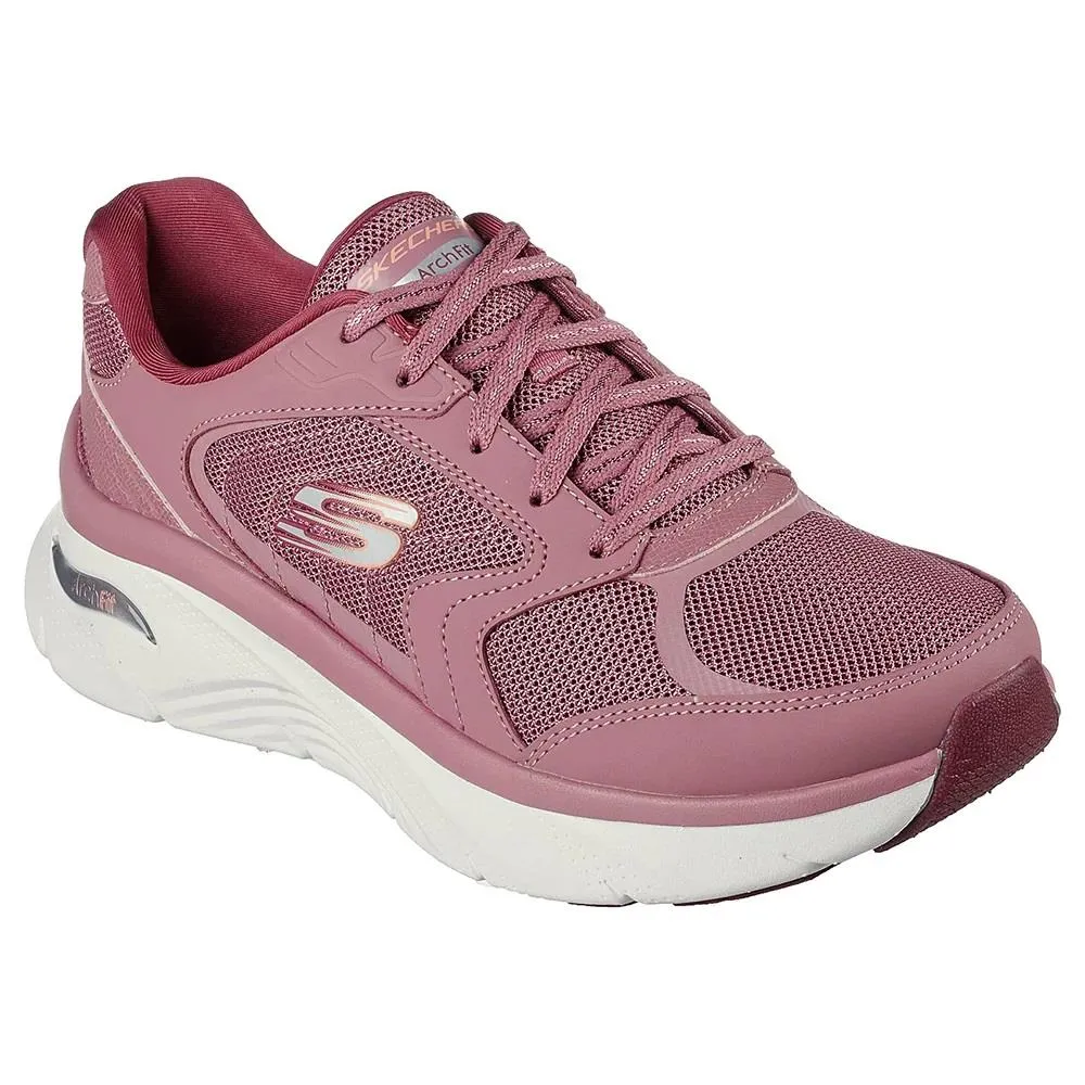 Skechers 149686 Relaxed Fit Arch Fit D'lux Sneakers für Damen mit weiter Passform