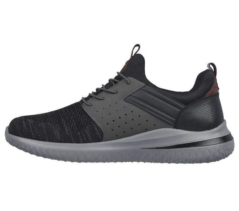 Skechers 210238 Delson 3.0 Cicada Walking-Sneaker für Herren mit breiter Passform