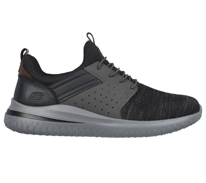 Skechers 210238 Delson 3.0 Cicada Walking-Sneaker für Herren mit breiter Passform