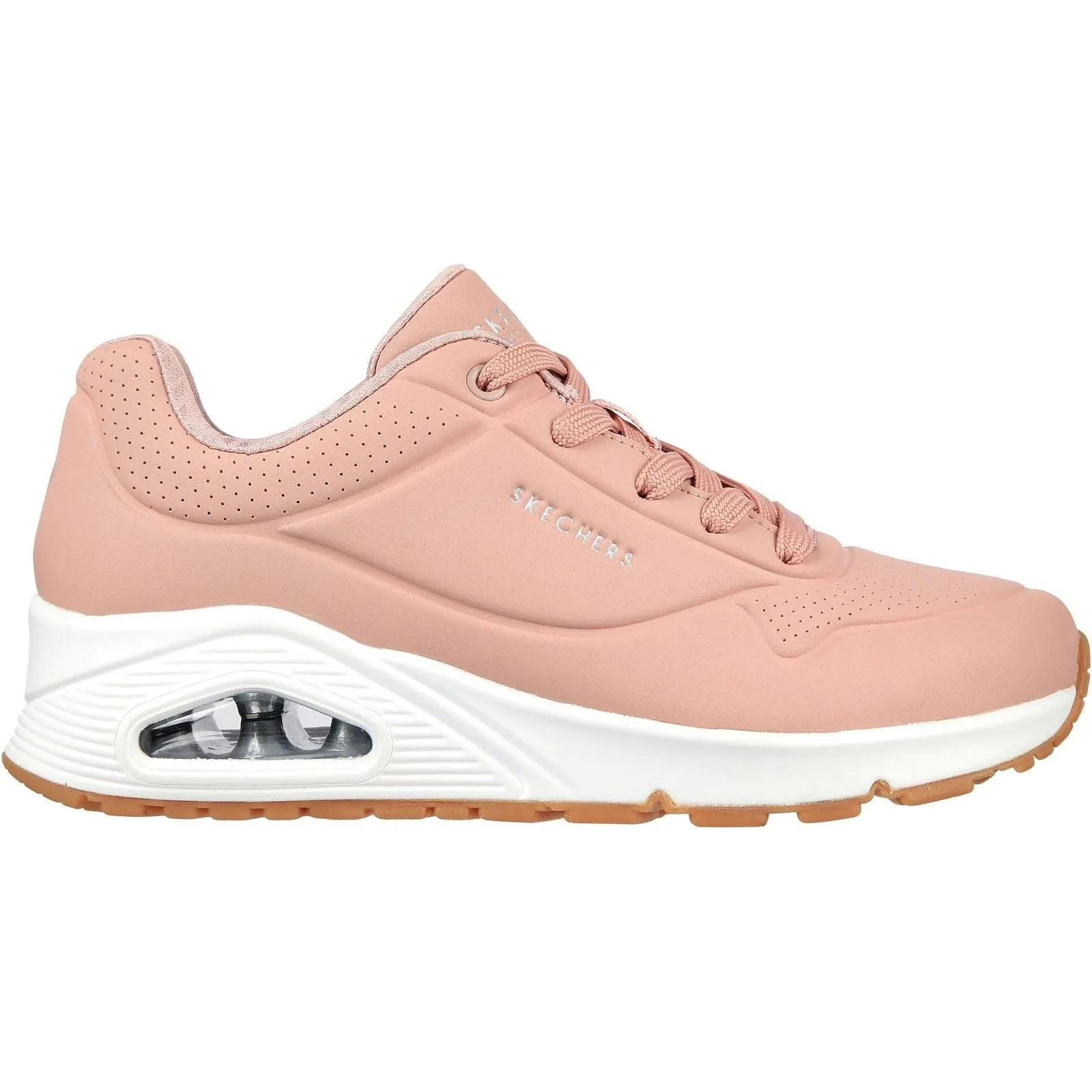 Skechers 73690 Uno Stand On Air Sports Sneakers für Damen, weite Passform, Blush