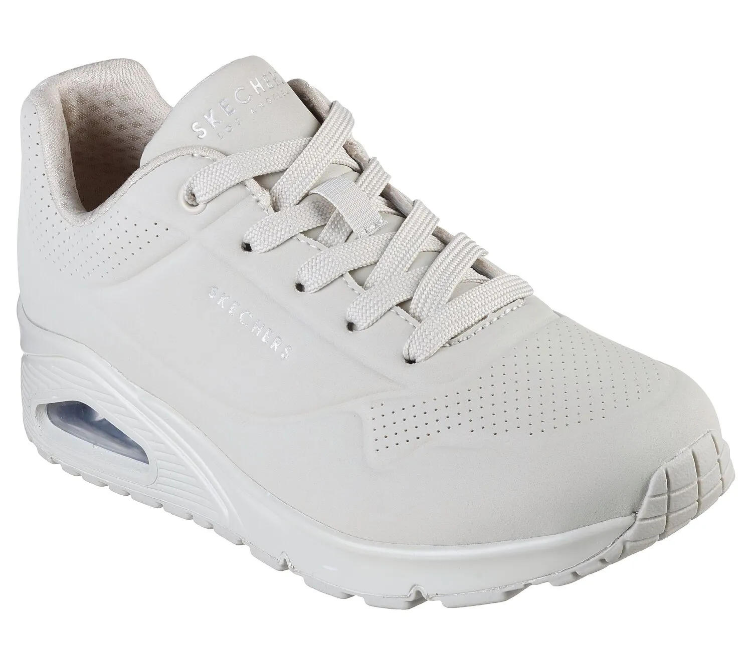Skechers 73690 Uno - Stand On Air Walking-Sneakers für Damen, weite Passform, Off-White