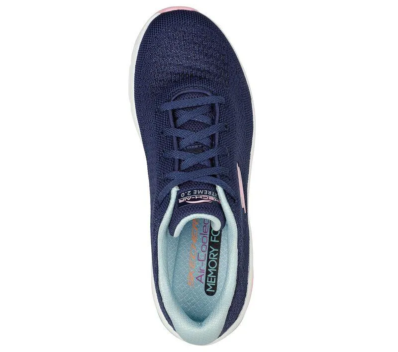 Skechers Damen Skech-Air Extreme 2.0 - Classic Vibe Schuhe Marineblau/Hellblau