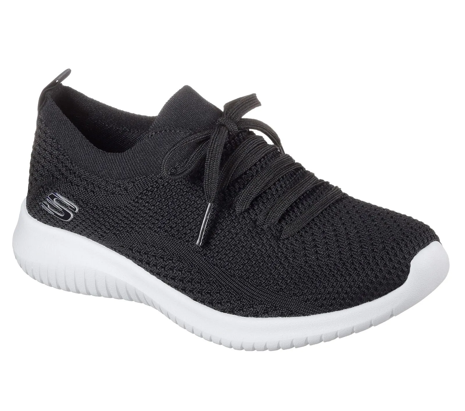 Skechers Ladies' Ultra Flex Shoe Slip-On in Black sneakers