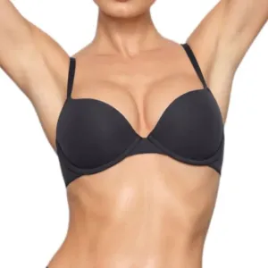 SKIMS NWT Fits Everybody Unlined Underwire Bra In Onyx Black