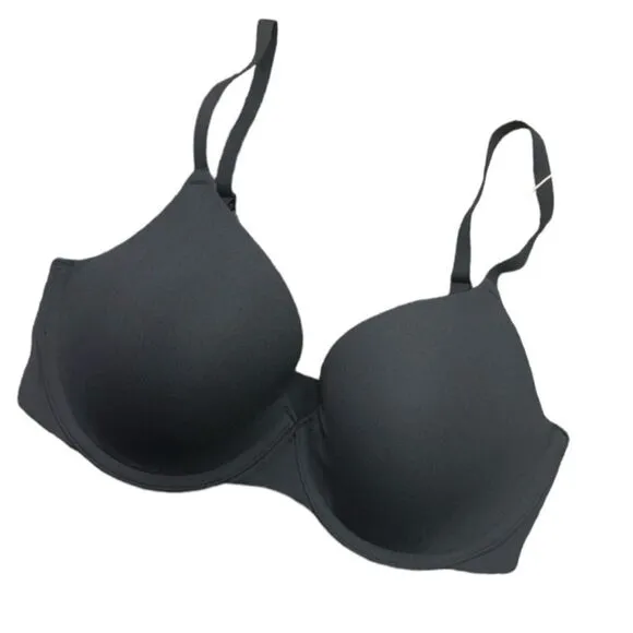 SKIMS NWT Fits Everybody Unlined Underwire Bra In Onyx Black