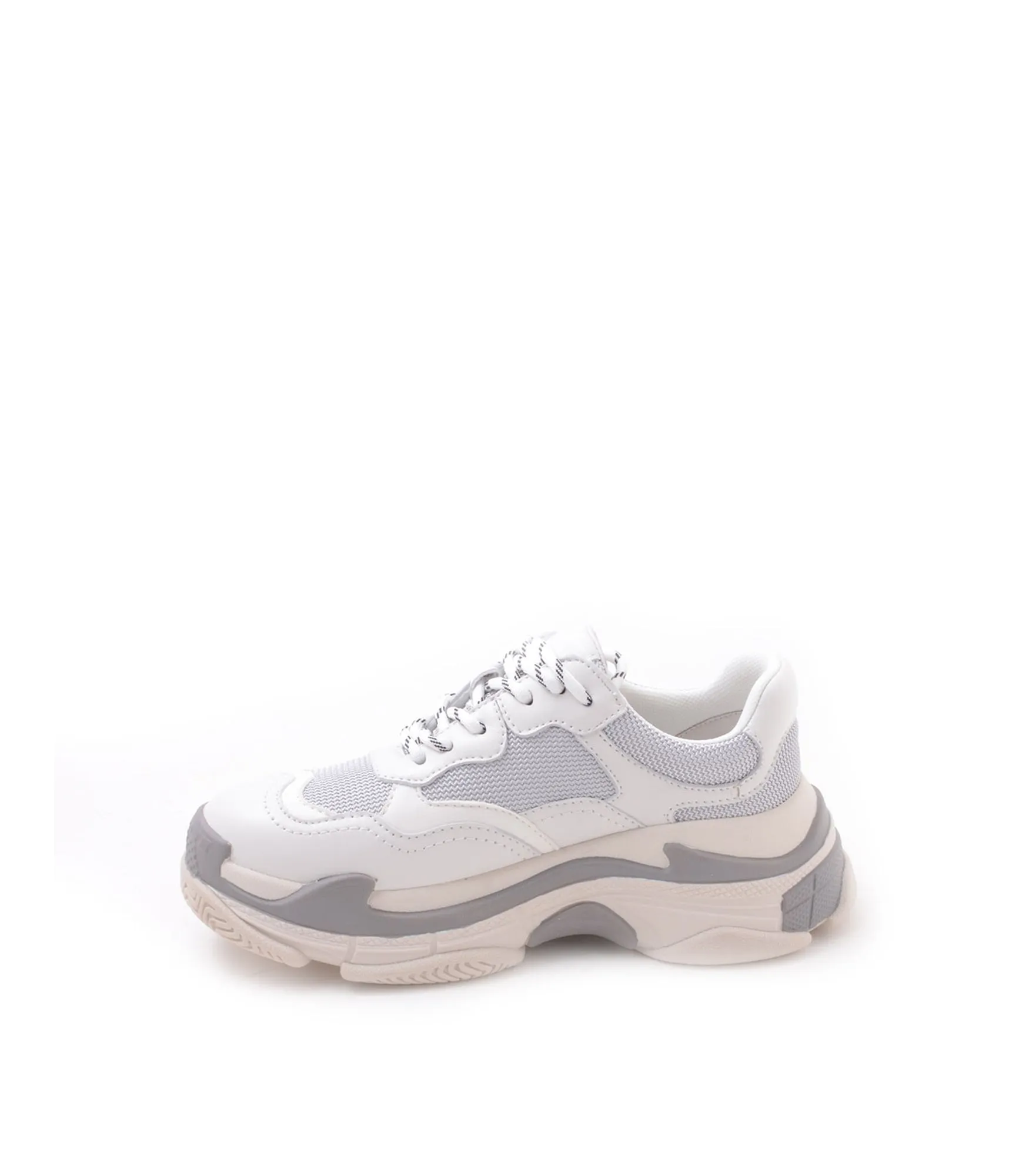 Sneaker Allacciata A Fondo Alto Pelle - Muw