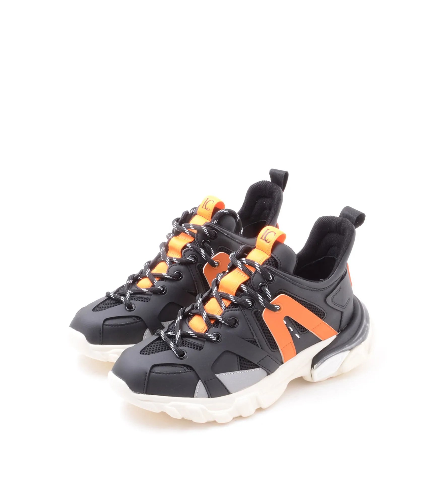 Sneaker Allacciata A Fondo Basso - Black