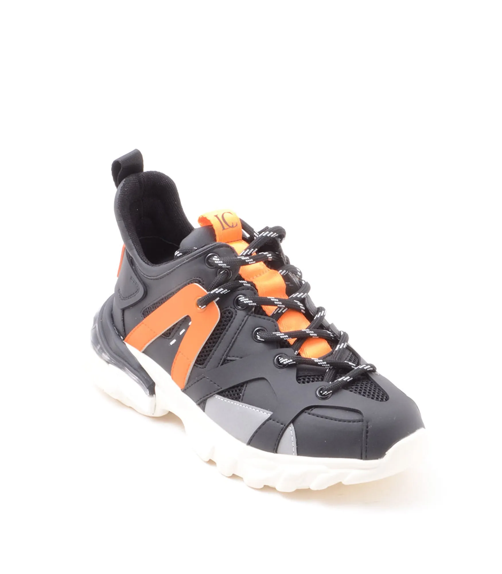 Sneaker Allacciata A Fondo Basso - Black