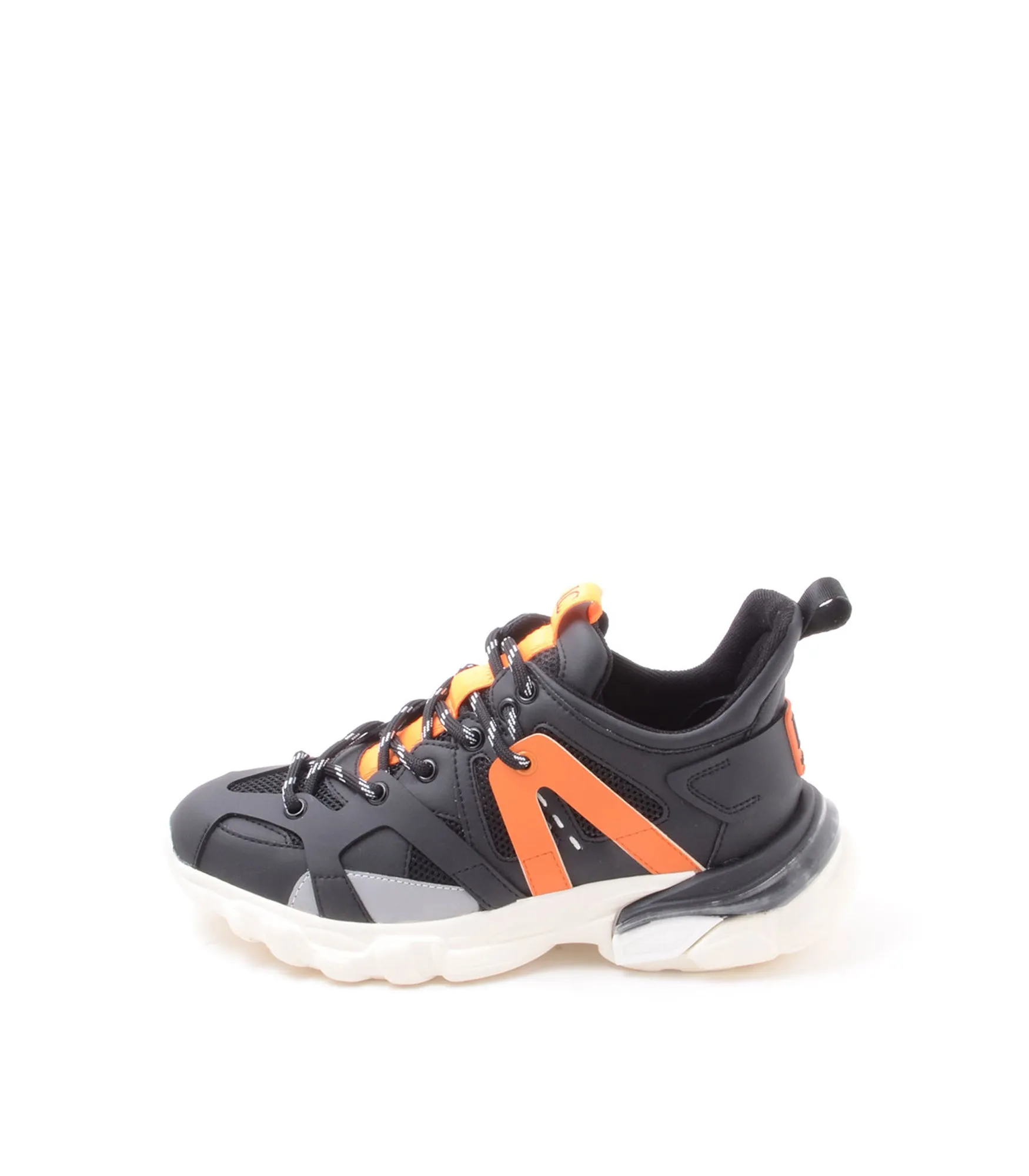 Sneaker Allacciata A Fondo Basso - Black