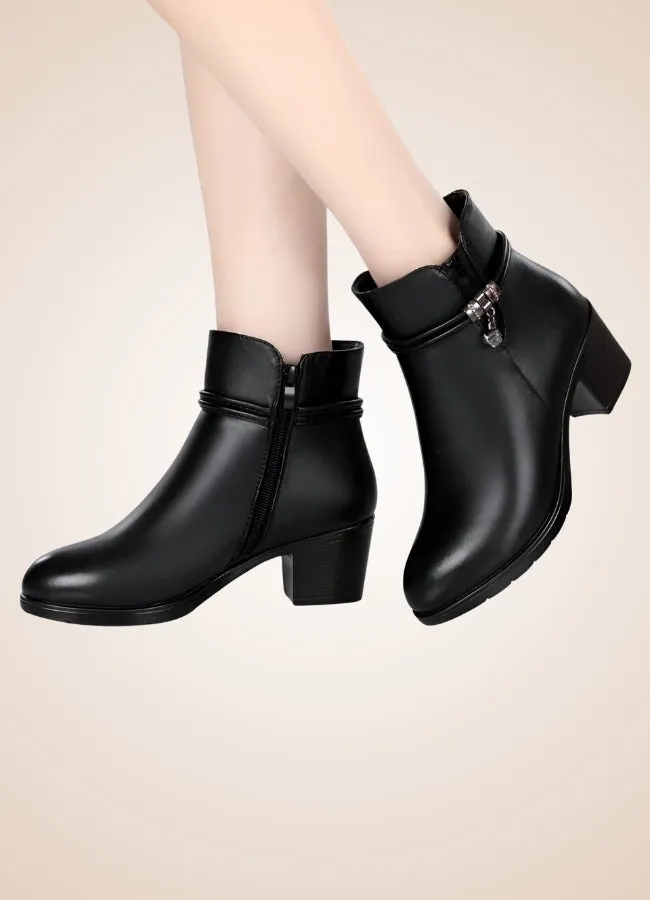Soft Leather Women's Ankle Boots