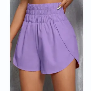 Sprout Double Layer Split Hem Running Shorts