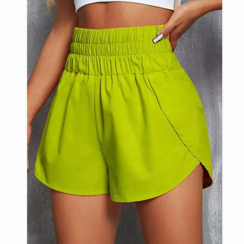 Sprout Double Layer Split Hem Running Shorts