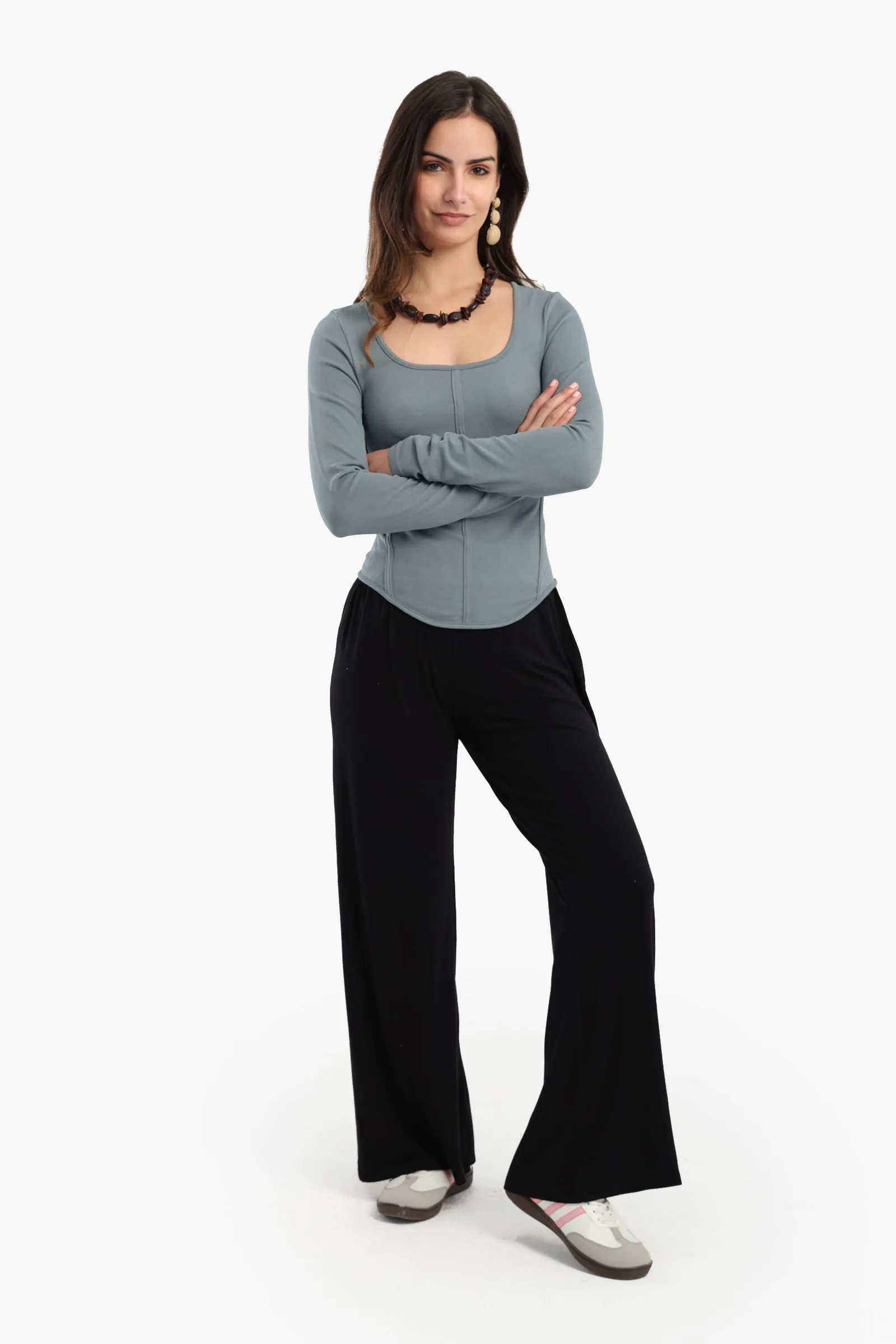 Square Neck Corset Top