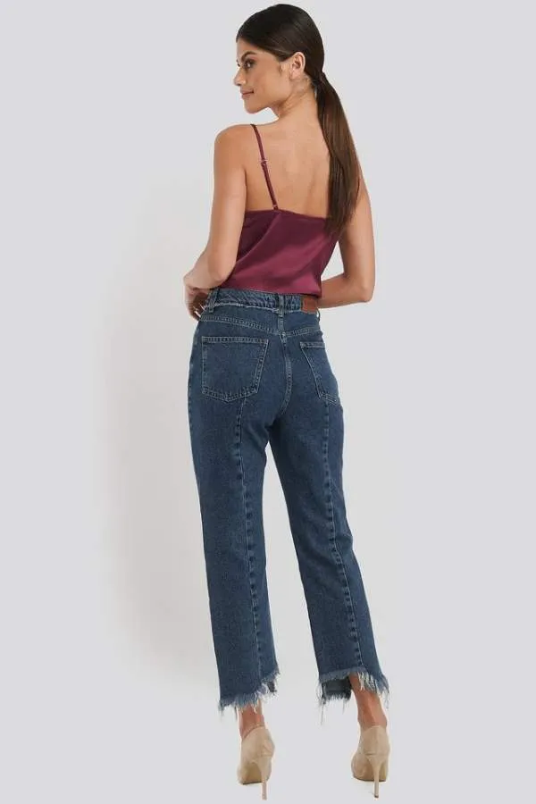 Straight Fit Mid-Rise Low Stretchable Jeans