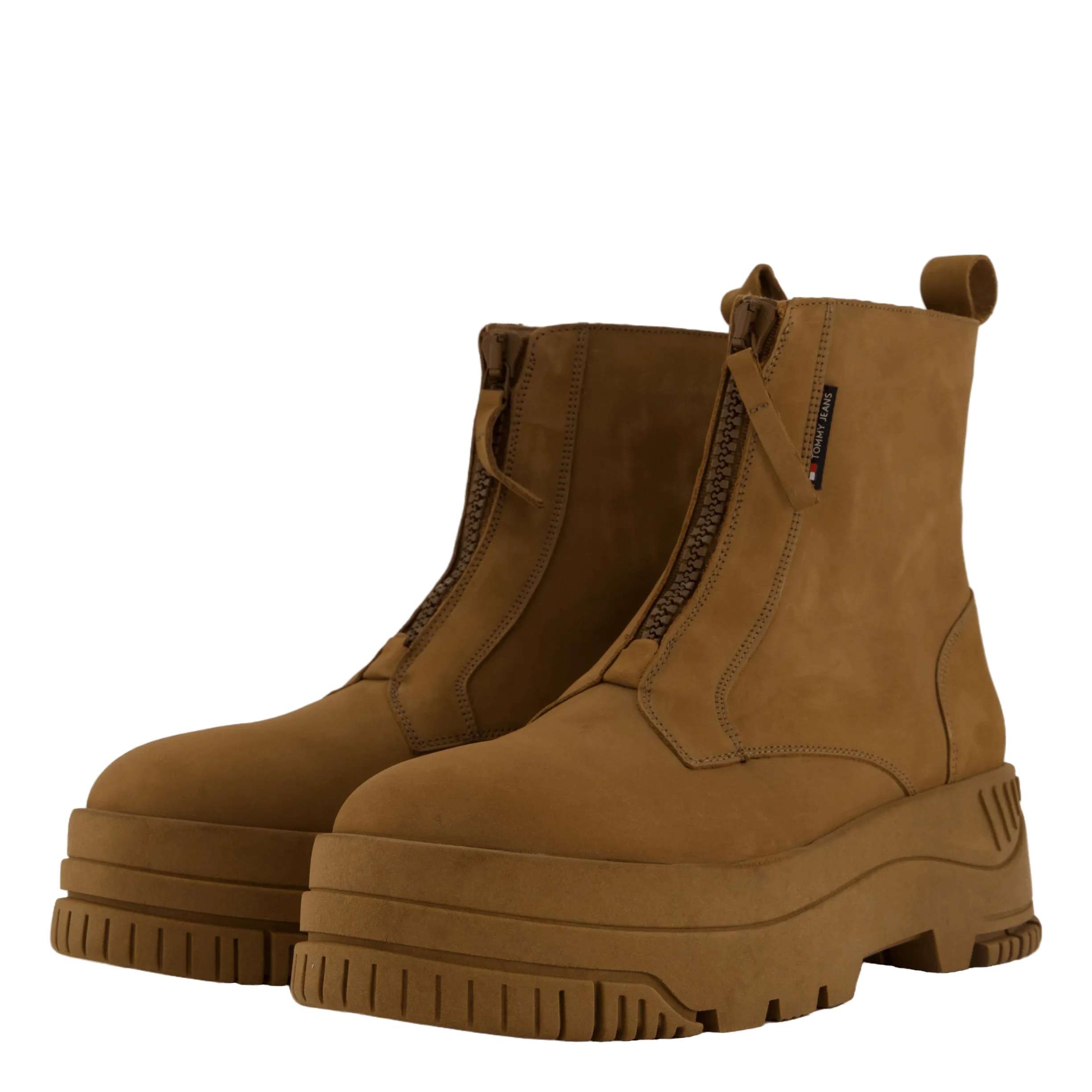 Tjw Zip  Up Flatform Nubuck Bo Light Sepia Brown