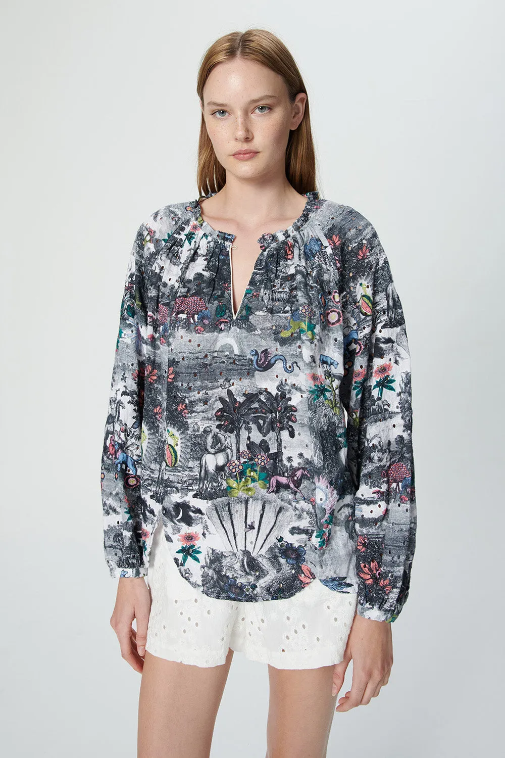 Tulip Blouse - Eden Black