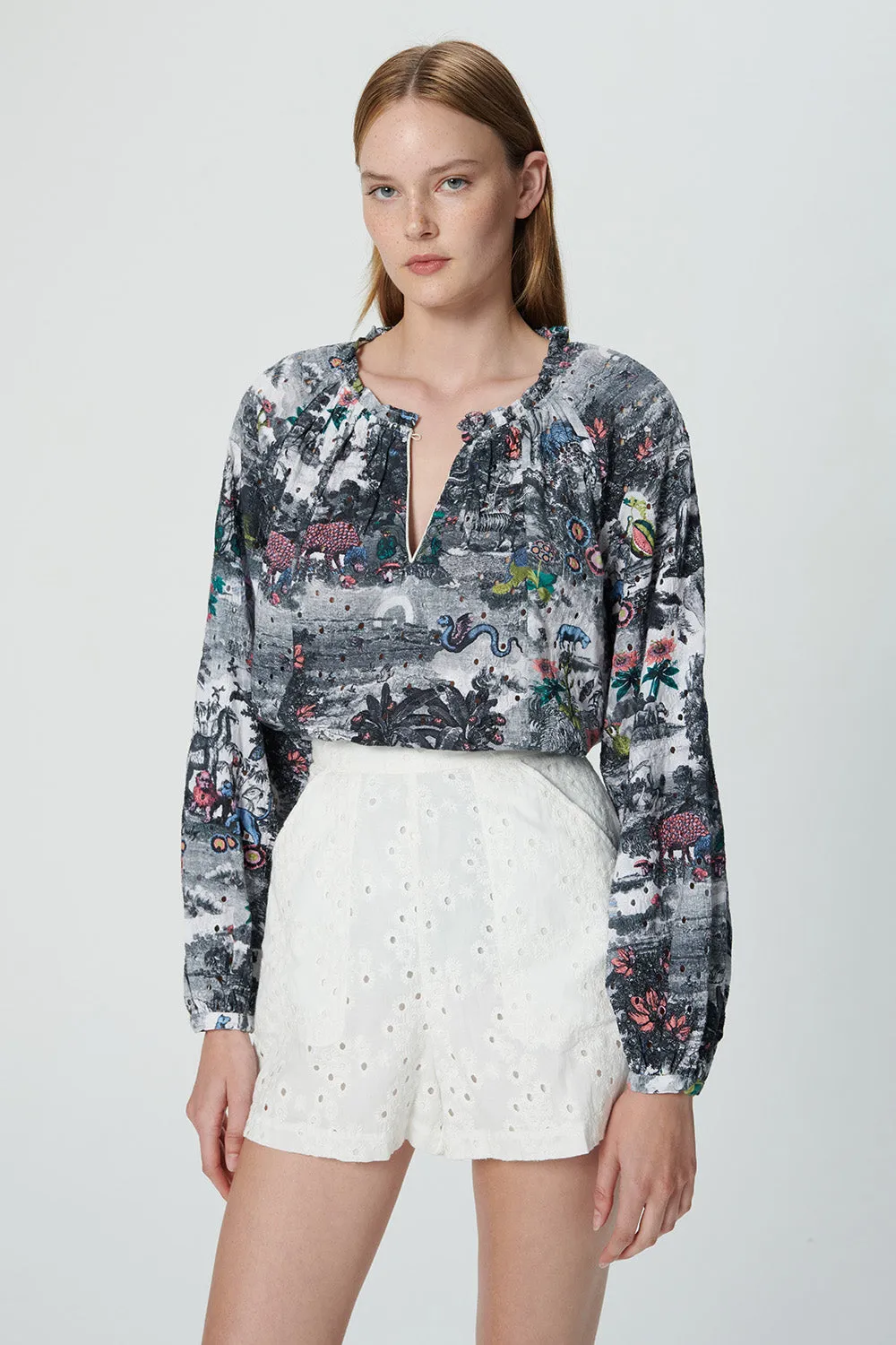 Tulip Blouse - Eden Black